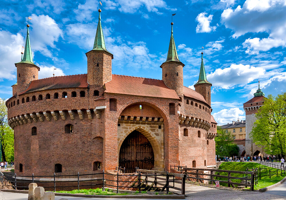 Kraków, barbakan